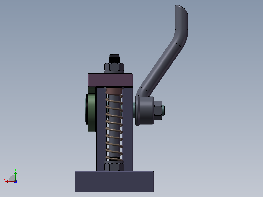 Fixture-577步进式带式夹紧器工装夹具后视图