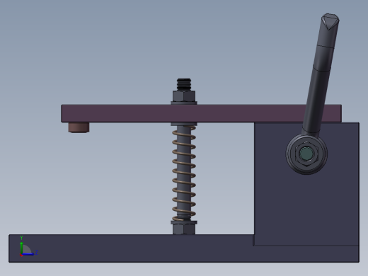 Fixture-577步进式带式夹紧器工装夹具左视缩略图