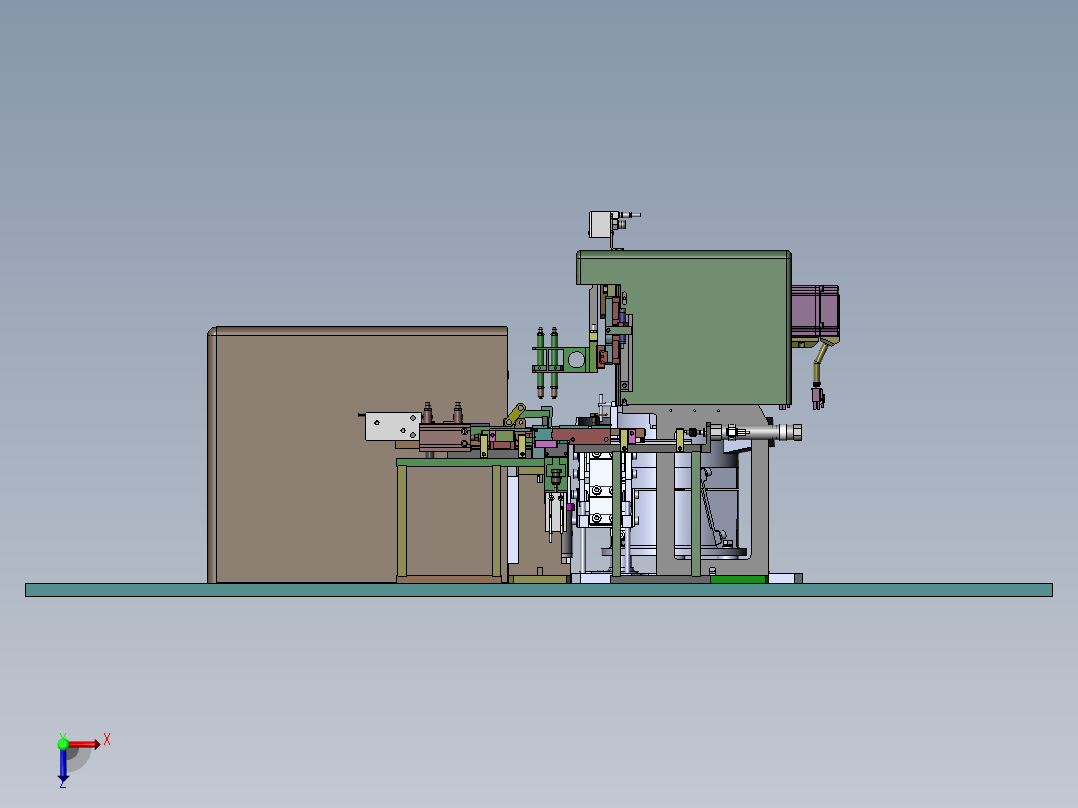 USB3.1-移位机构3D数模图纸+Solidworks设计俯视图