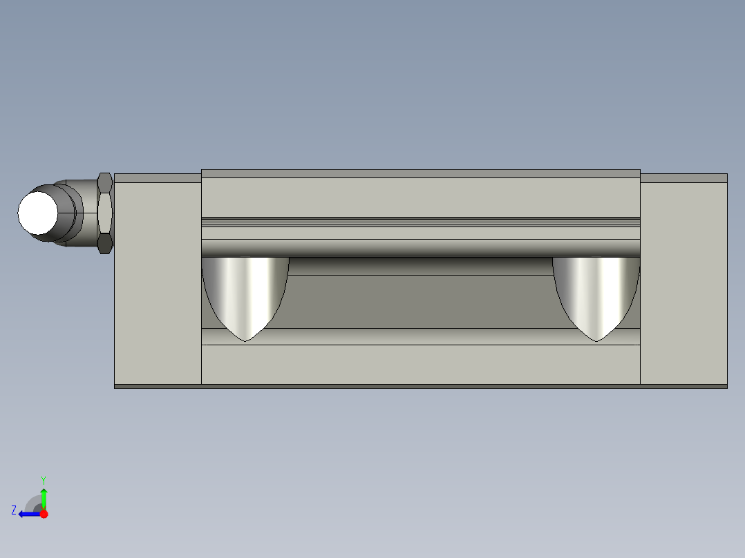 直线导轨滑块SHWPB30右视图