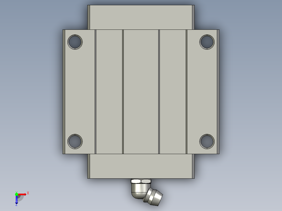 直线导轨滑块SHWPB30俯视图
