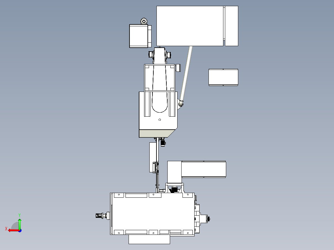 圆柱磨削及端面加工设备后视图
