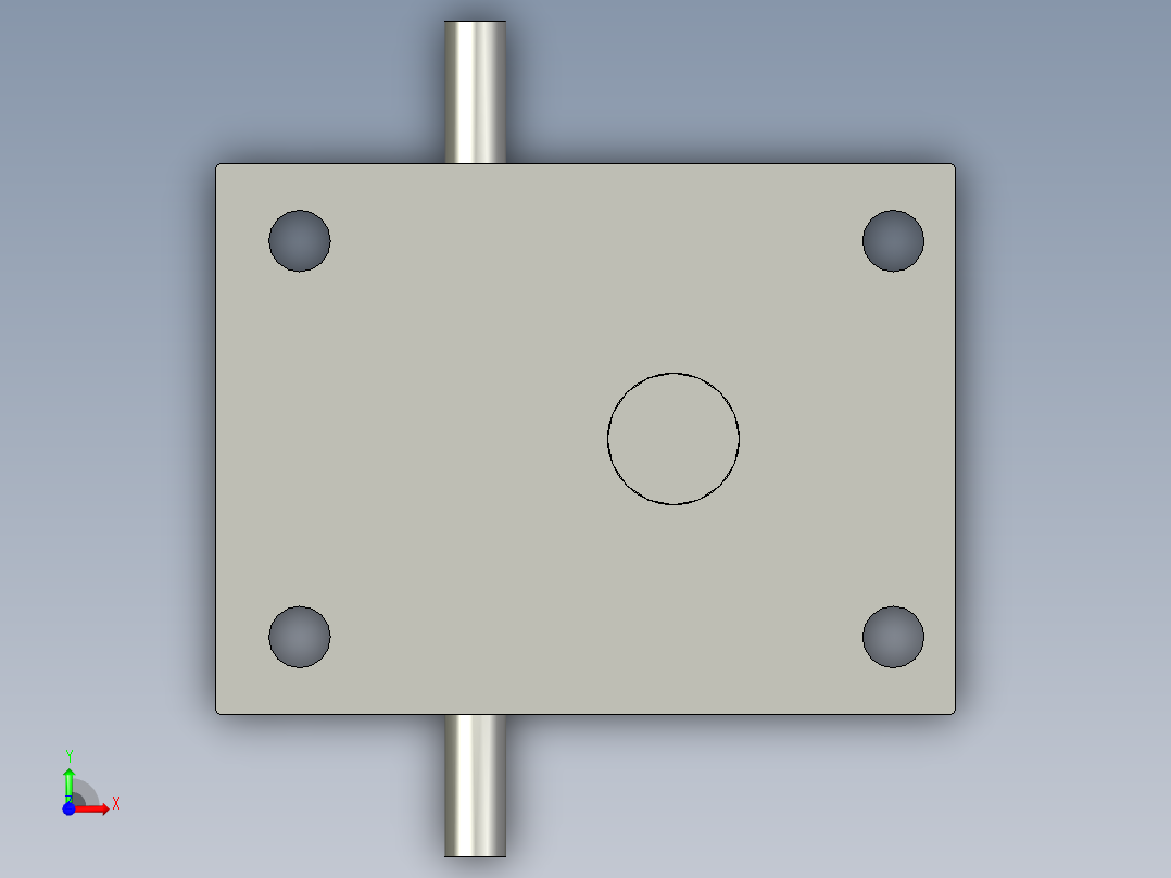 25T正方向600-丝杆升降机-涂油前视图