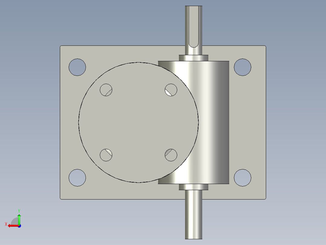 25T正方向600-丝杆升降机-涂油后视图