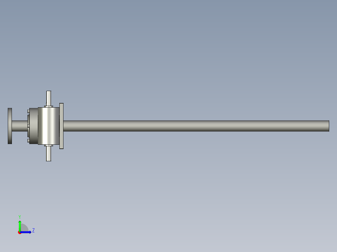 25T正方向600-丝杆升降机-涂油左视图