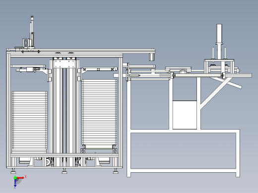 手机外壳的自动化生产加工设备俯视缩略图