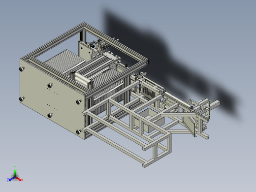 手机外壳的自动化生产加工设备正等轴测缩略图
