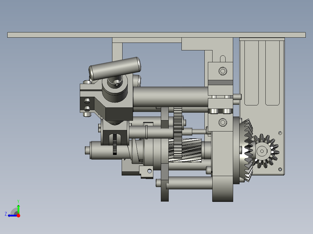 金属螺旋波纹管的制造设备右视图
