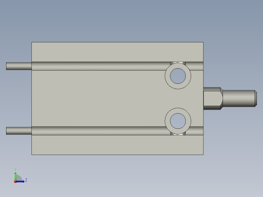 气缸自动化装配生产设备设计-CDU20-15D-A93L左视缩略图