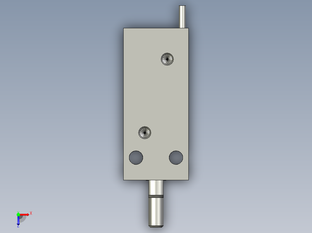 气缸自动化装配生产设备设计-CDU20-15D-A93L俯视图