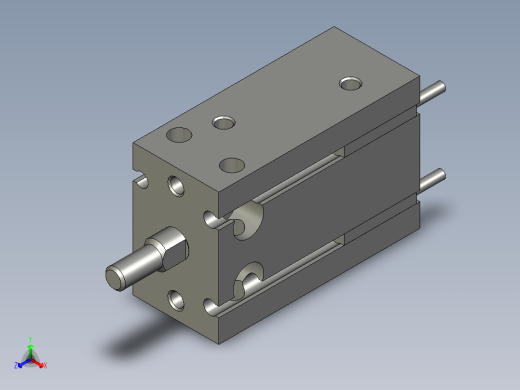 气缸自动化装配生产设备设计-CDU20-15D-A93L正等轴测缩略图