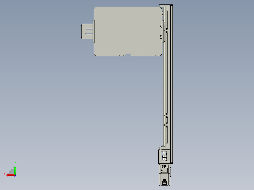 横移组件2后视图