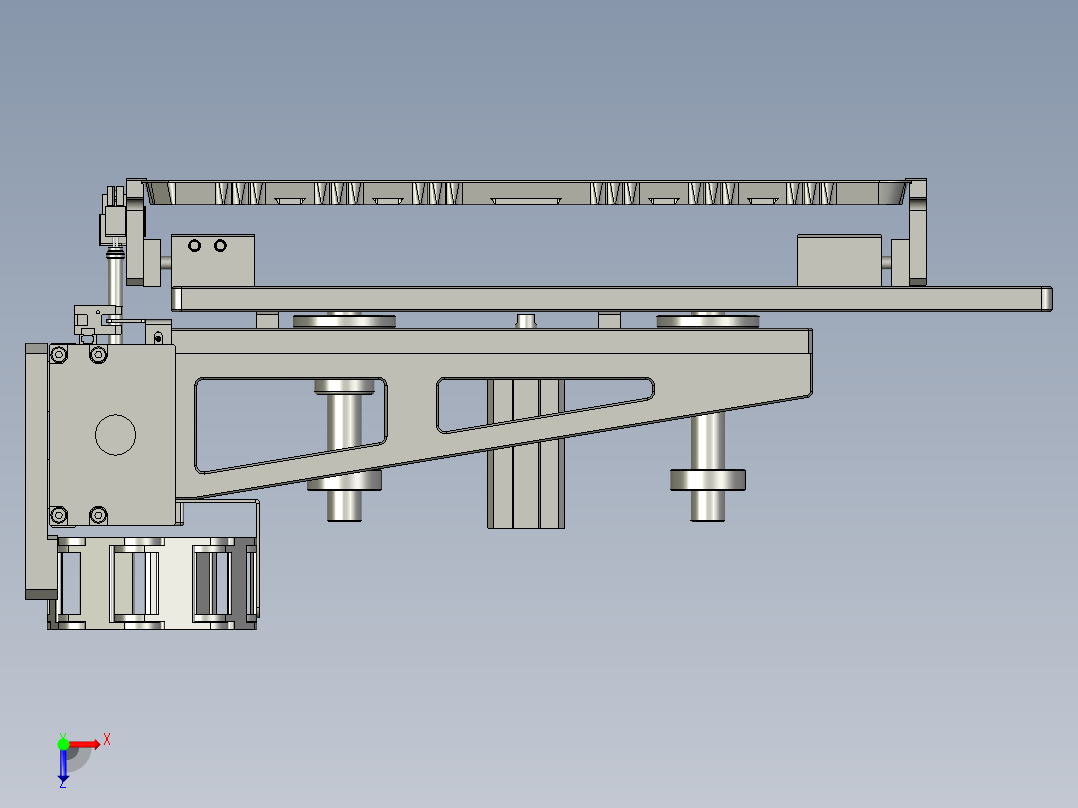 横移组件2俯视图