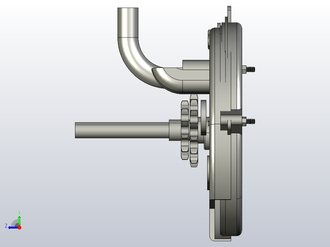 排种器总装右视图