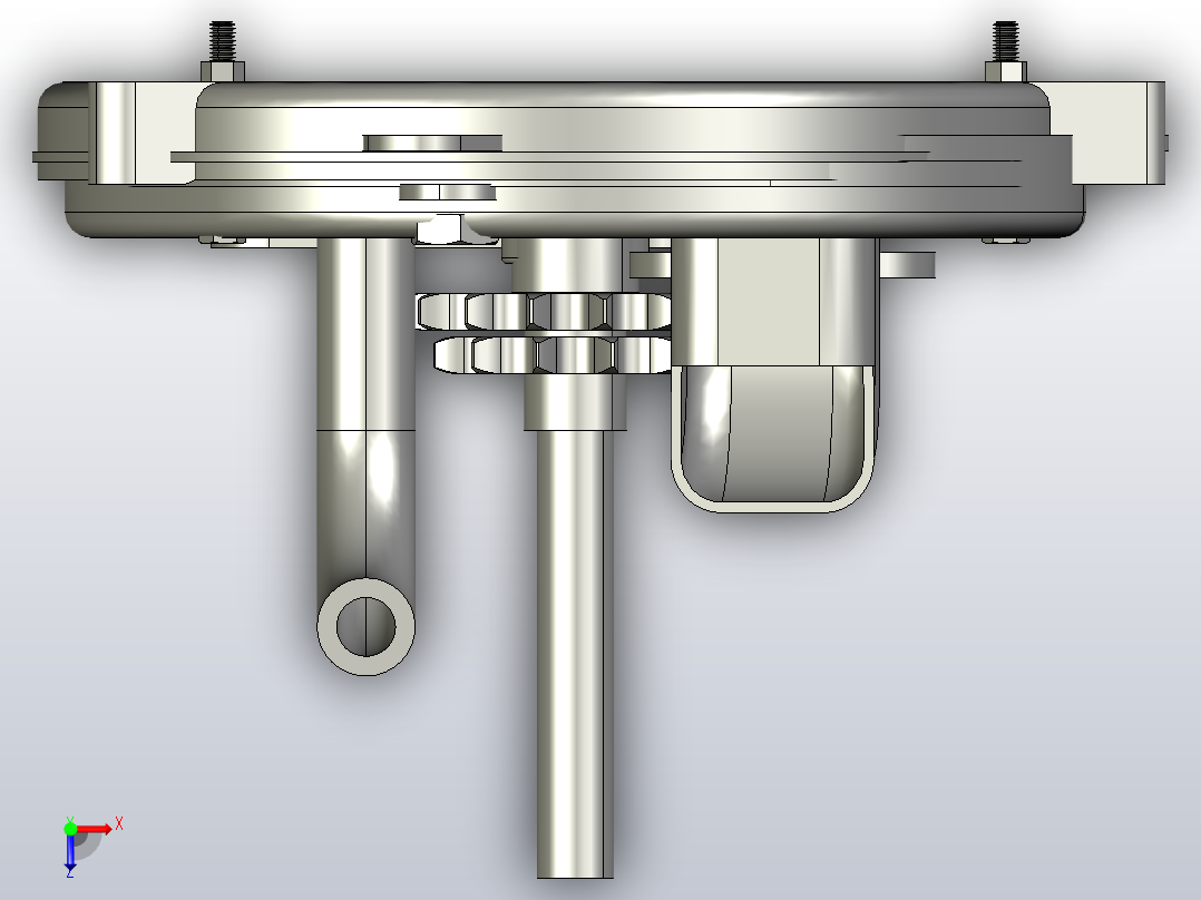 排种器总装俯视图