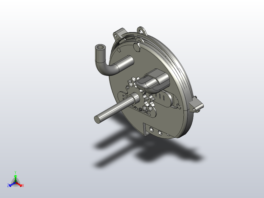 排种器总装正等轴测图