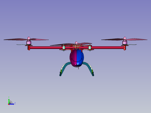 多旋翼大载重直升机左视缩略图