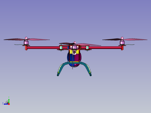 多旋翼大载重直升机右视缩略图