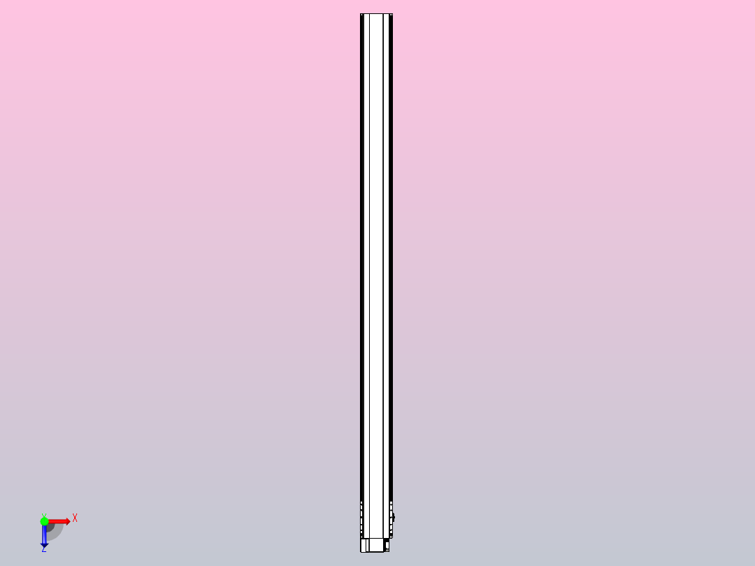 皮带直线轴半封闭可选导轨TPA-HNB-202D-140-L2950-LP-C-P75-N3俯视图