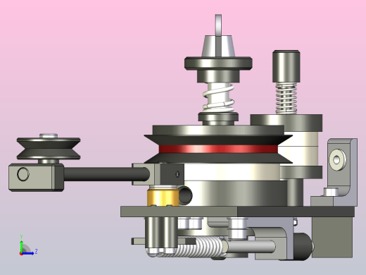 缠绕机 绕线机winding-coil-tensor-1832-模型格式为 stp sat igs左视缩略图