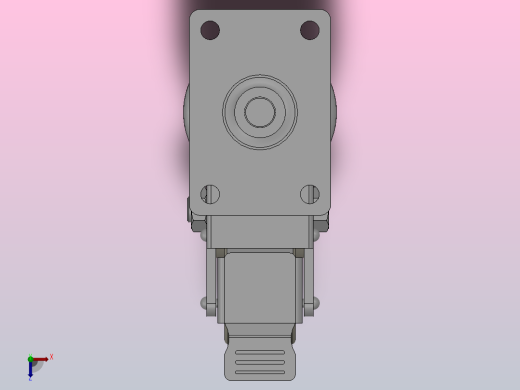 Z11-01B-100-502W中型轮[Z11-01B-125-502W]脚轮俯视缩略图