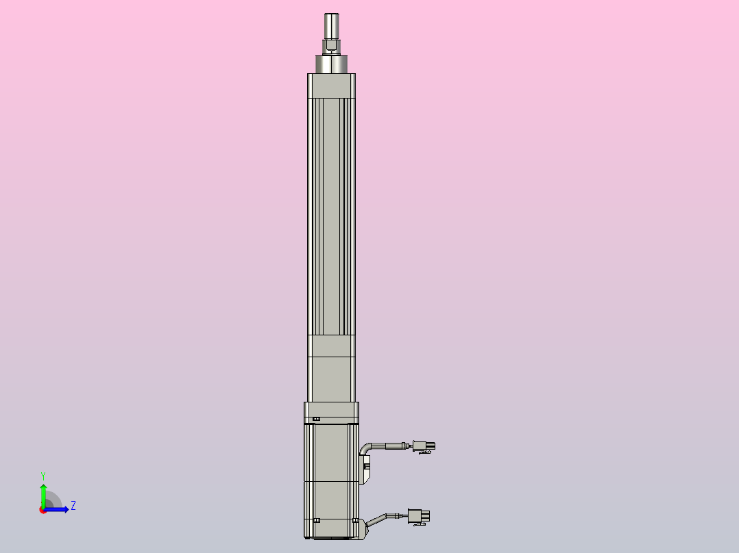 轻载电动缸TPA-ESR40-1210C-L150-M-W-P40-C3左视图