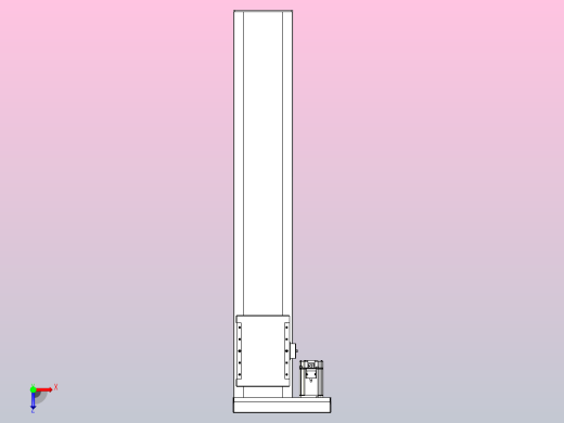 滚珠丝杠直线轴带导轨全封闭TPA-HCR-202D-2510C-L1000-MR-C-P75-N3俯视缩略图