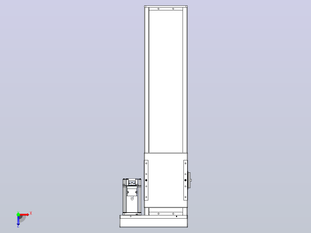 滚珠丝杠直线轴带导轨全封闭TPA-HCR-140D-2010C-L450-ML-C-P40-N3俯视图