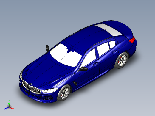 宝马M850i轿跑CATIA V5 r21模型