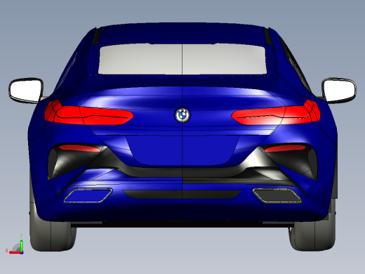 宝马M850i轿跑CATIA V5 r21模型后视缩略图