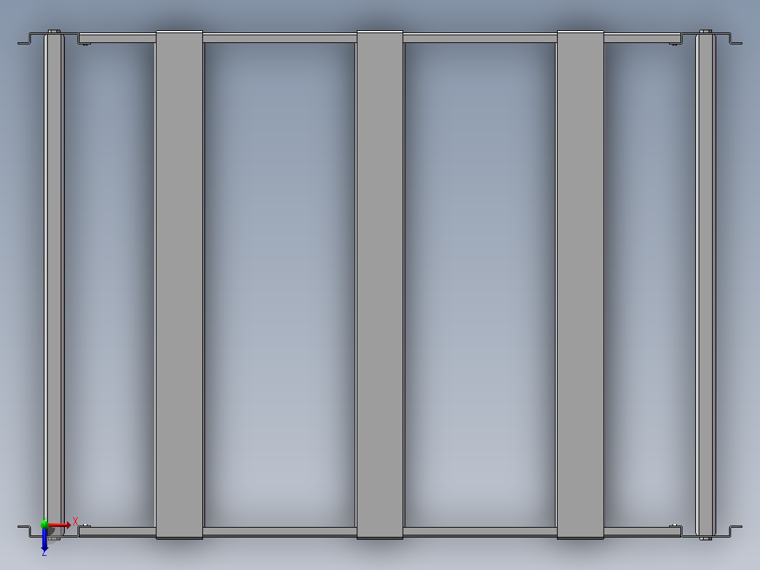 1000X3000X700货架俯视图