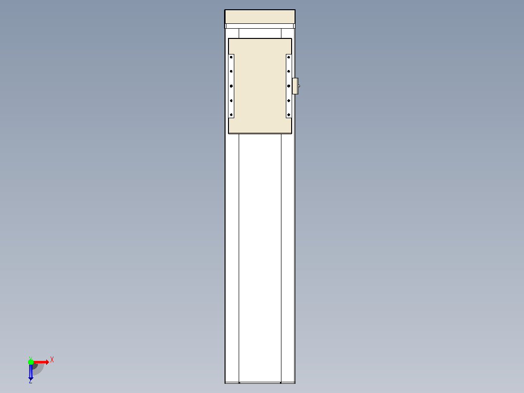 滚珠丝杠直线轴带导轨全封闭TPA-HCR-220D-3210C-L750-MP-C-P1K-N3俯视图