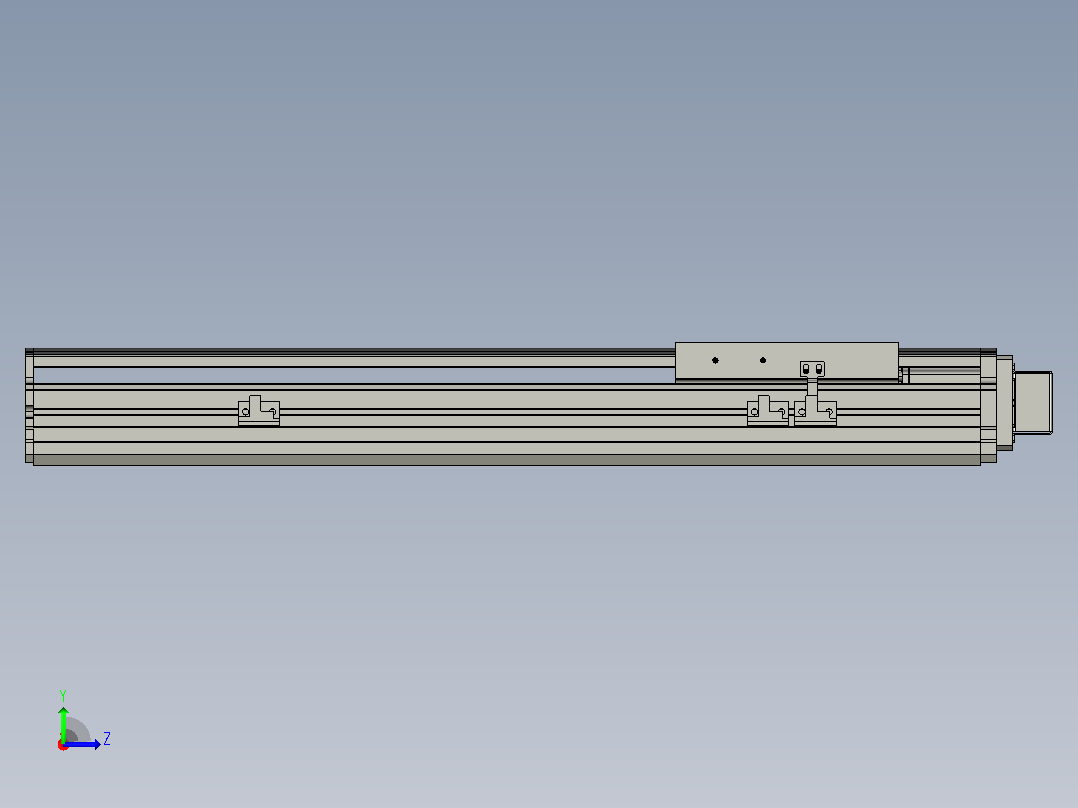 MT136BS半封闭丝杆滑台[MT136BS.L#.350.BL.P40.C3]左视图