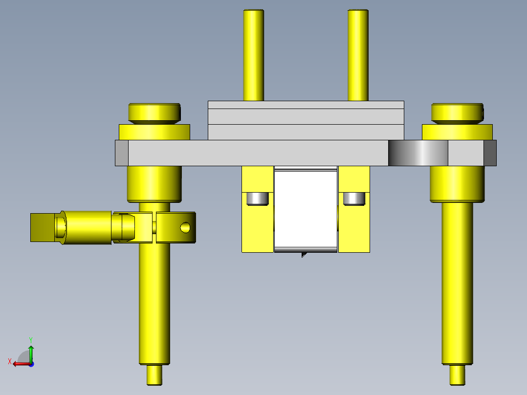 薄片切割测试夹具后视图