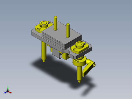 薄片切割测试夹具正等轴测缩略图