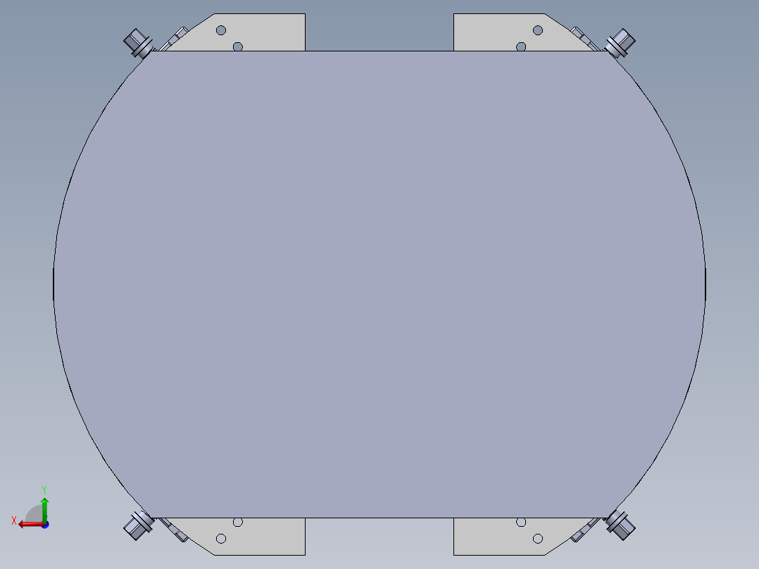 涡轮壳体的制造工装后视图