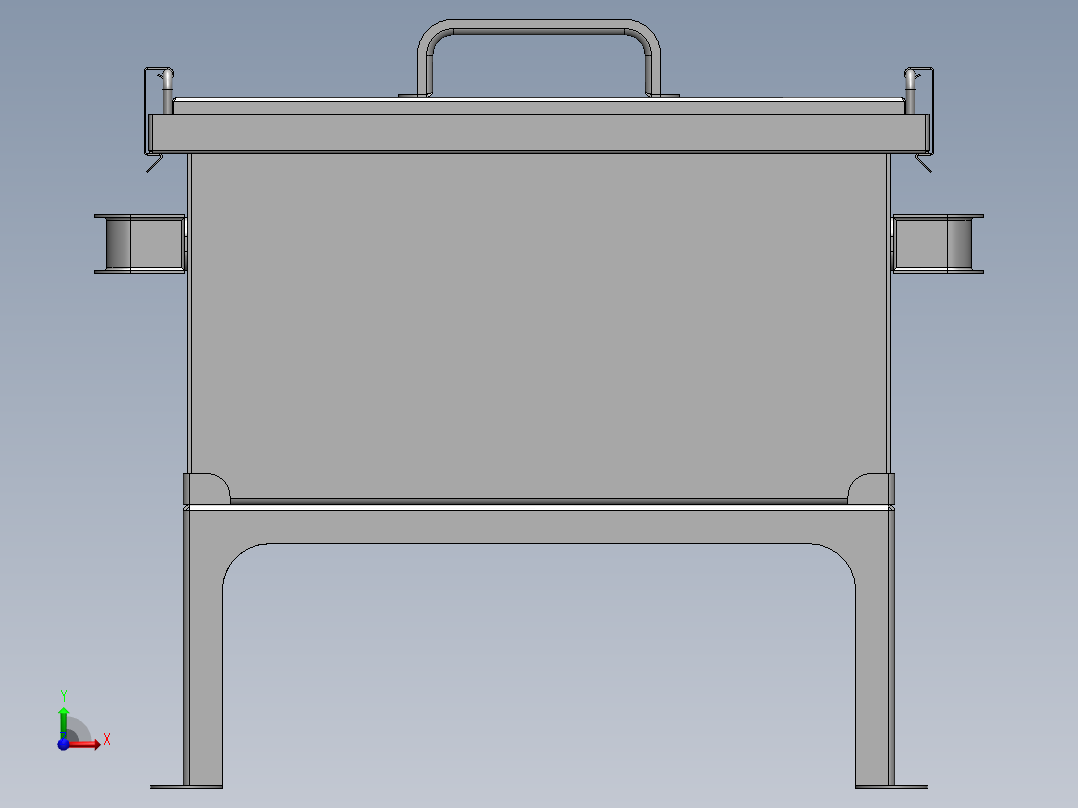 烤炉、烤肉炉（SW2011含所有特征，钣金件前视图
