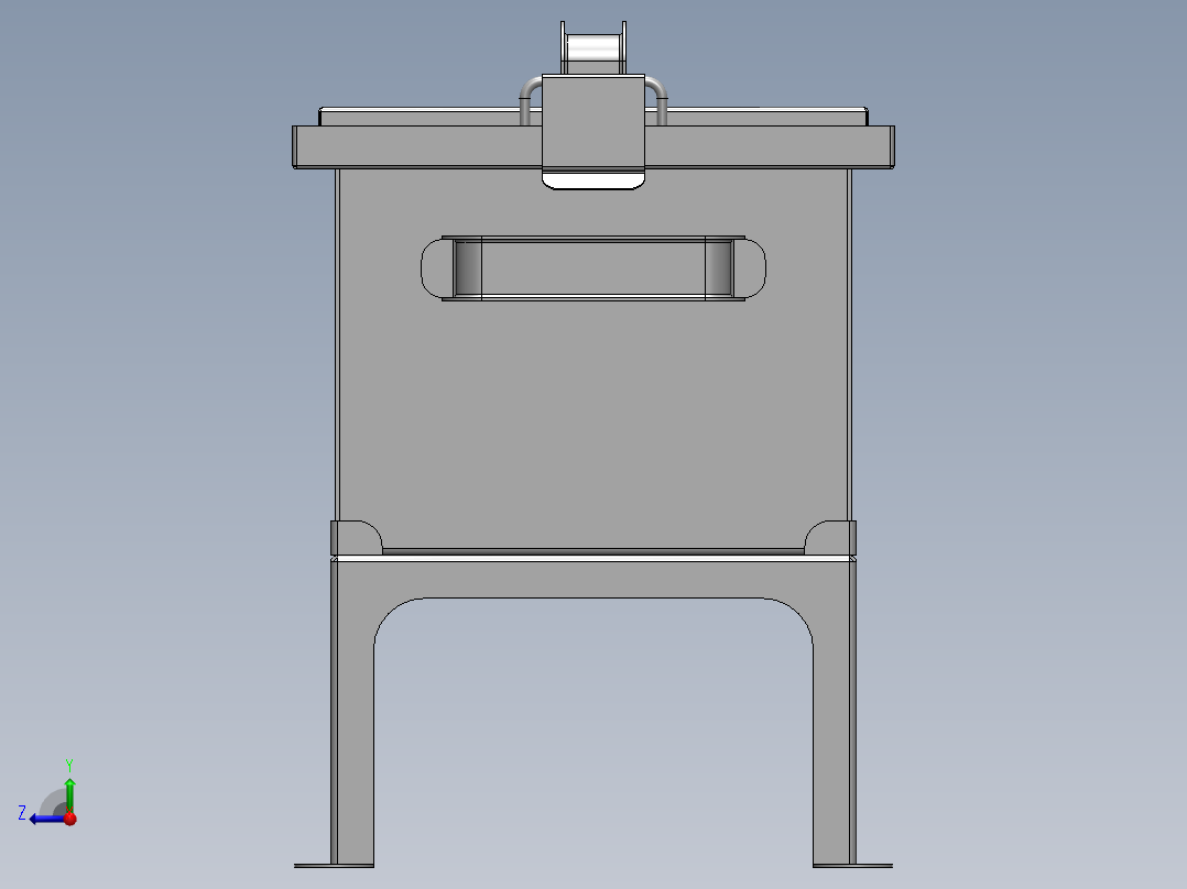 烤炉、烤肉炉（SW2011含所有特征，钣金件右视图