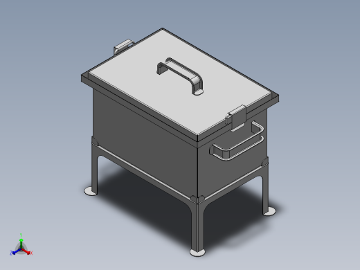 烤炉、烤肉炉（SW2011含所有特征，钣金件正等轴测缩略图