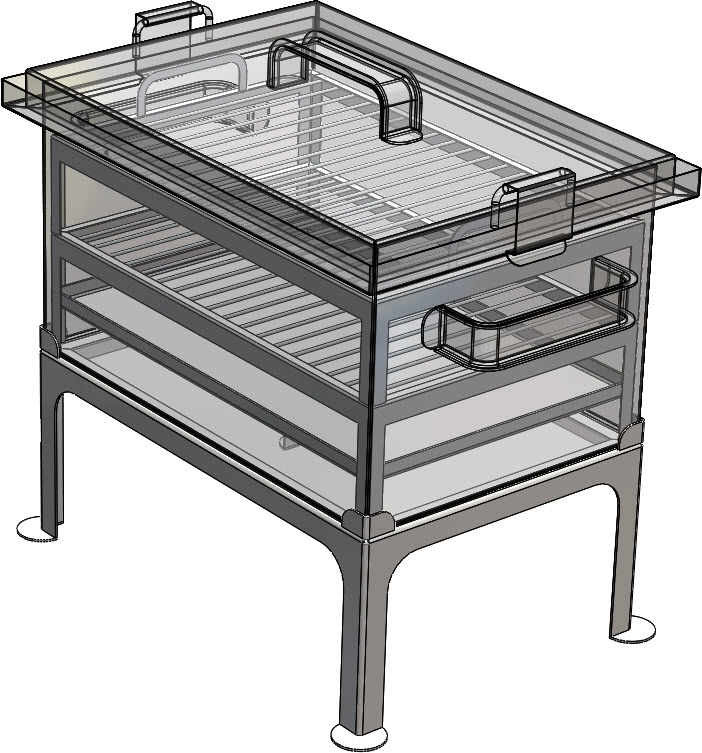 烤炉、烤肉炉（SW2011含所有特征，钣金件
