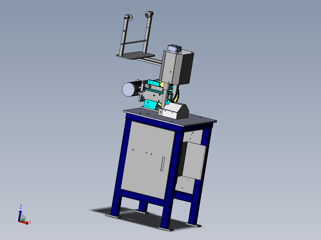 半自动U型上止焊接机（sw16可编辑+工程图）