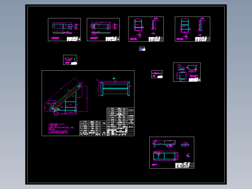 皮带传送系统图纸