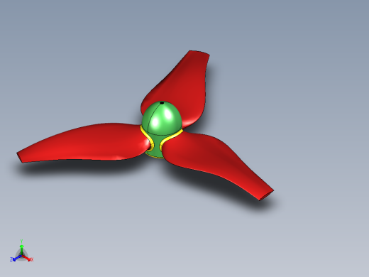 solidworks 转子风扇直升机