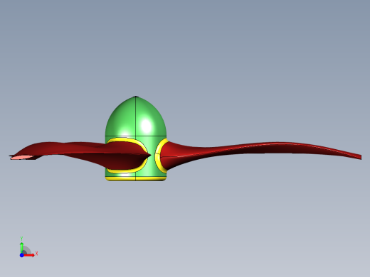 solidworks 转子风扇直升机前视缩略图