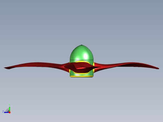 solidworks 转子风扇直升机右视缩略图