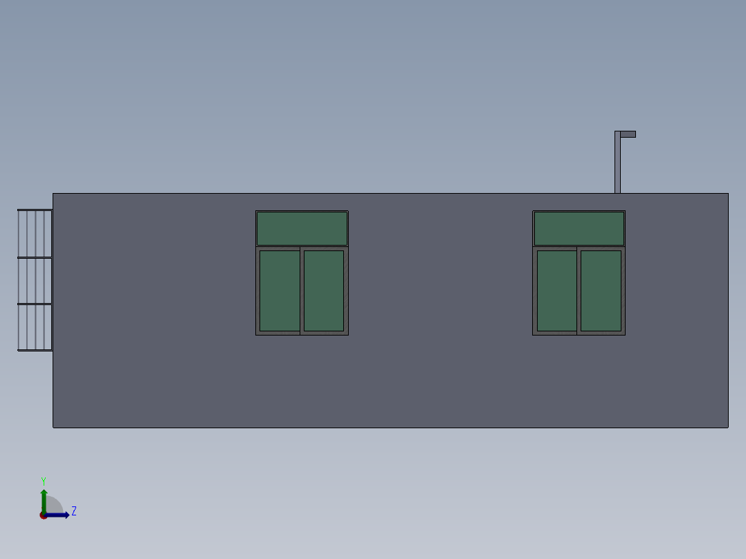 我家的3D模型左视图