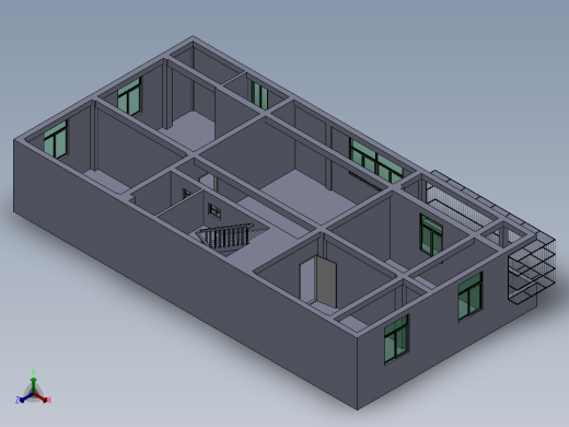 我家的3D模型正等轴测缩略图