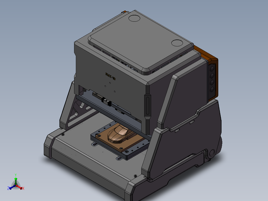 三轴台式数控加工铣床 3D图纸 非标自动化设备3D模型 3D打印