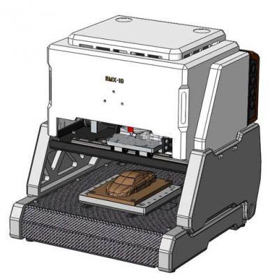三轴台式数控加工铣床 3D图纸 非标自动化设备3D模型 3D打印缩略图