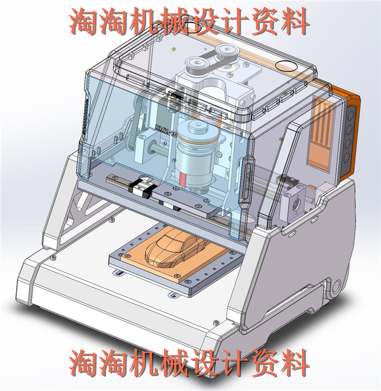 三轴台式数控加工铣床 3D图纸 非标自动化设备3D模型 3D打印